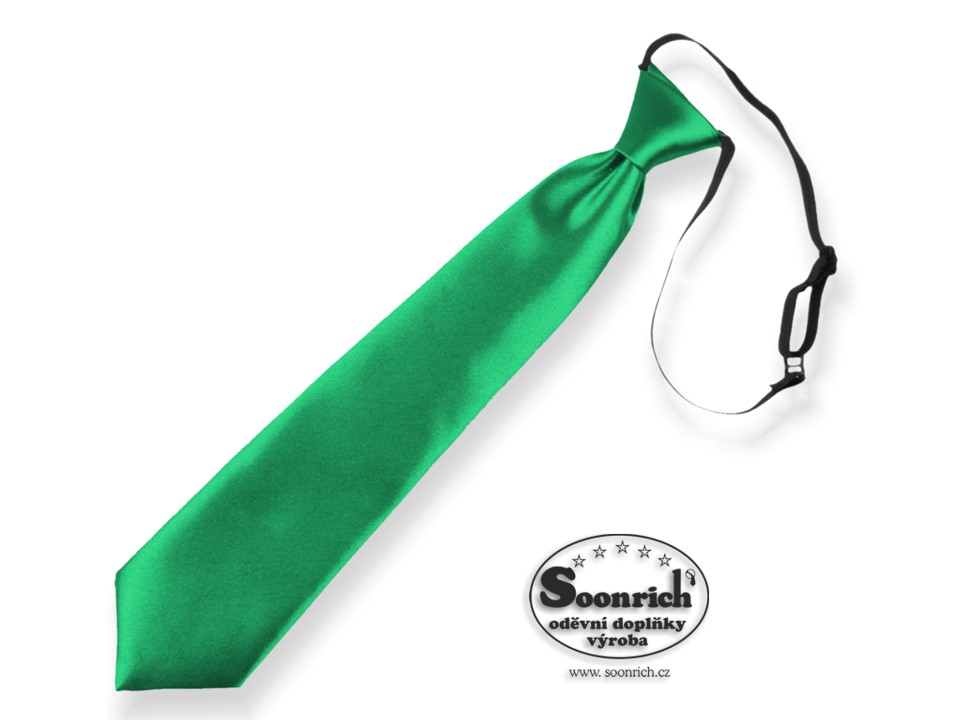 kravata dtsk zelen na gumiku